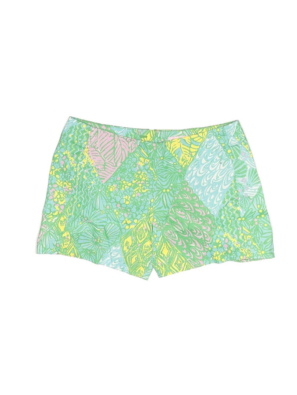 Lilly Pulitzer Printed Green Vacation Shorts Size 4